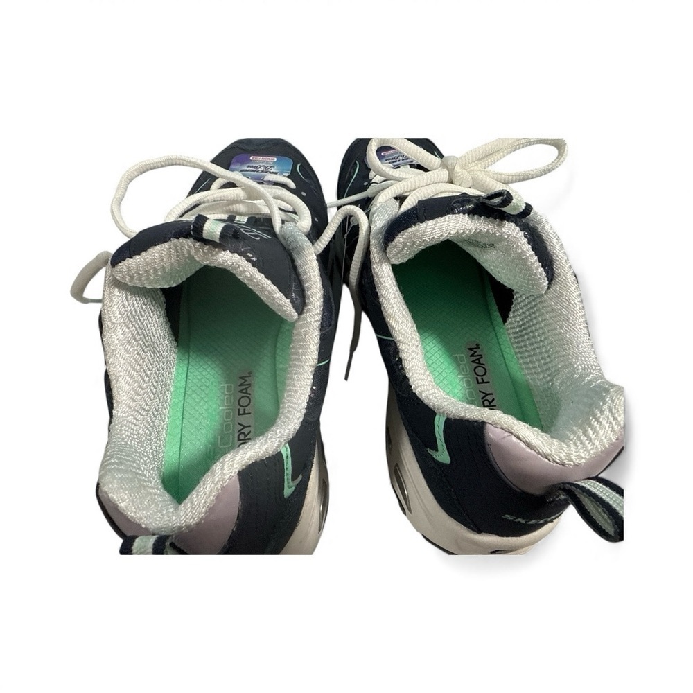 Woman's Sneakers & Athletic Shoes SKECHERS D'Lites - Biggest Fan 8.5 BLACK/BLUE - Picture 8 of 10